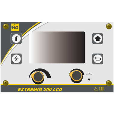 HUGONG EXTREMIG 200 III LCD (200А, 220В), Синергетический сварочный полуавтомат (MIG/MAG, MMA, TIG)