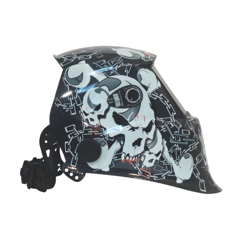 Aurora SUN-7 CHAIN, Маска сварщика с увеличенным светофильтром_вид сбоку справа