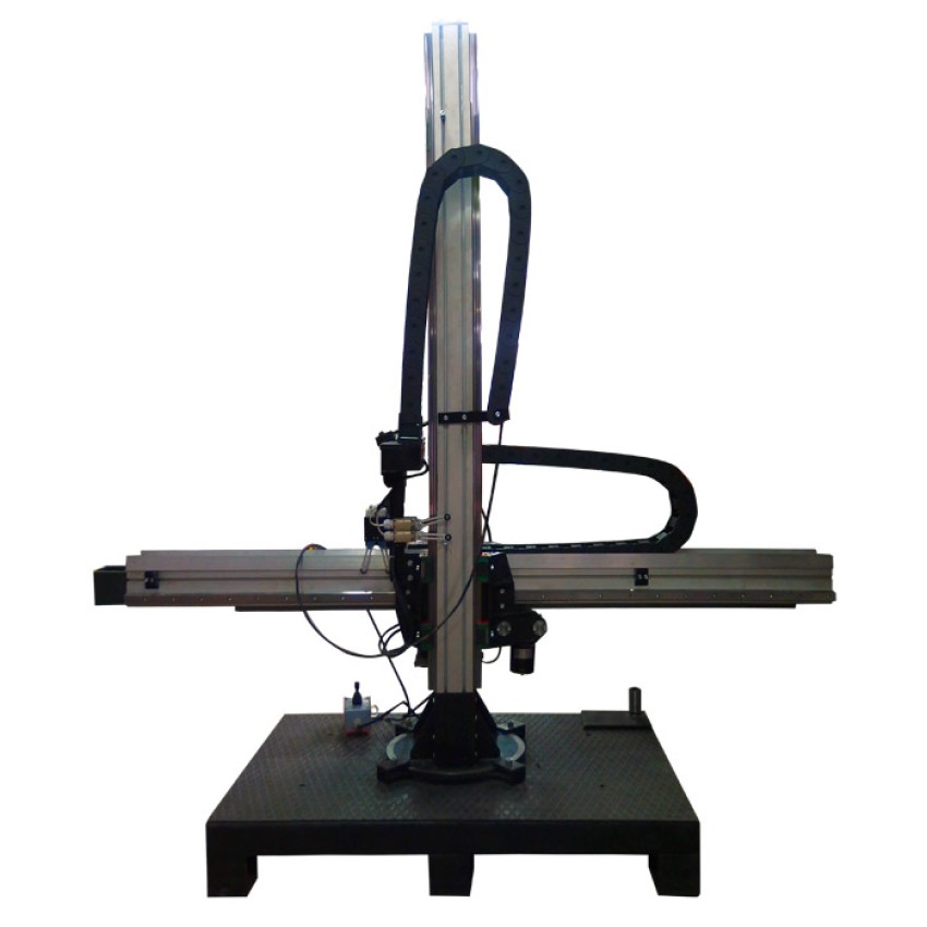 КСМ 1,5х1,5 м, Колонна сварочная малая (алюминиевый профиль)_вид сзади