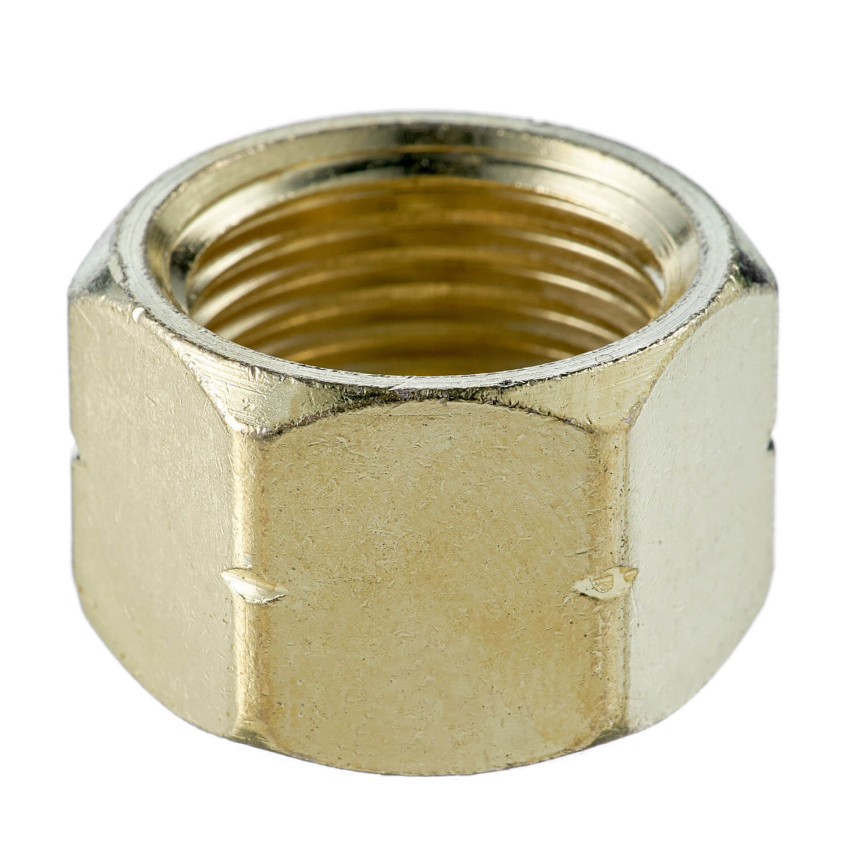 Гайка накидная СП-21,8LH латунь (001.050.406)