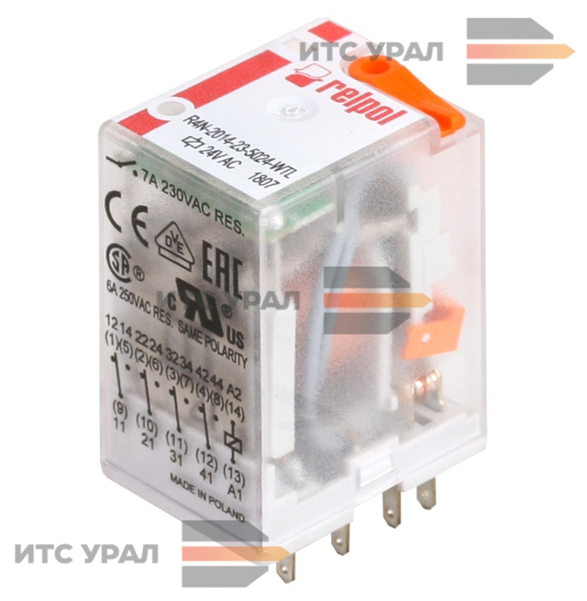 Реле R4-2014-23-5024-WTL 24V AC 6A (4 группы контактов)