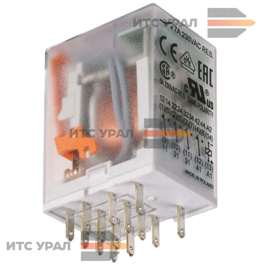 Реле R4-2014-23-5024-WTL 24V AC 6A (4 группы контактов)