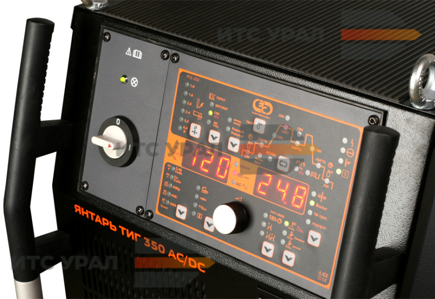 Янтарь Тиг 450 AC/DC_панель управления