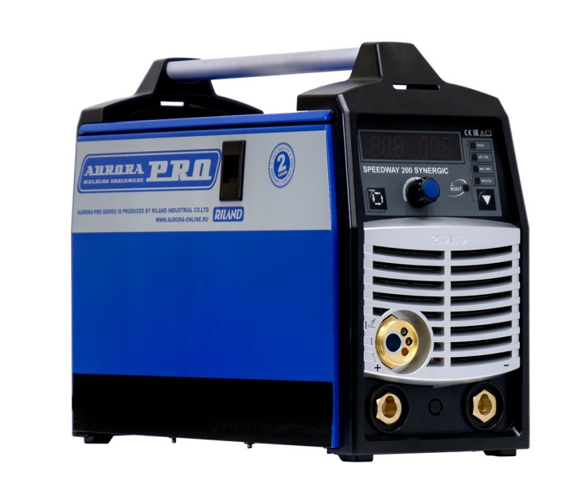Aurora PRO SPEEDWAY 200 IGBT SYNERGYC (MIG/MAG+MMA+TIG lift) вид спереди