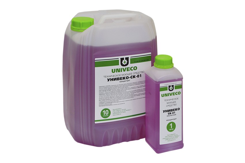 УНИВЕКО-СК-01, Техническое моющее концентрированное кислотное средство (10 л)