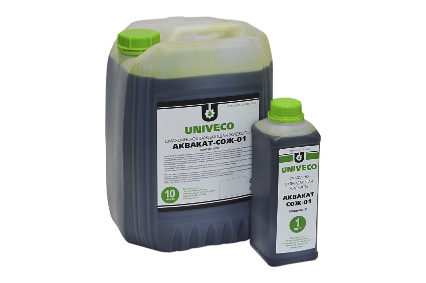 УНИВЕКО-АКВАКАТ-СОЖ-01, Синтетическая смазочно-охлаждающая жидкость (10 л)