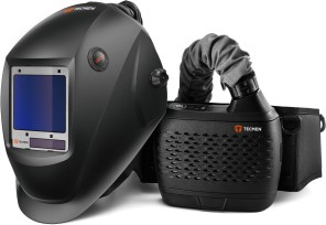 Tecmen ADF-820S TM16 PARP, Маска сварщика с блоком подачи воздуха, чёрная