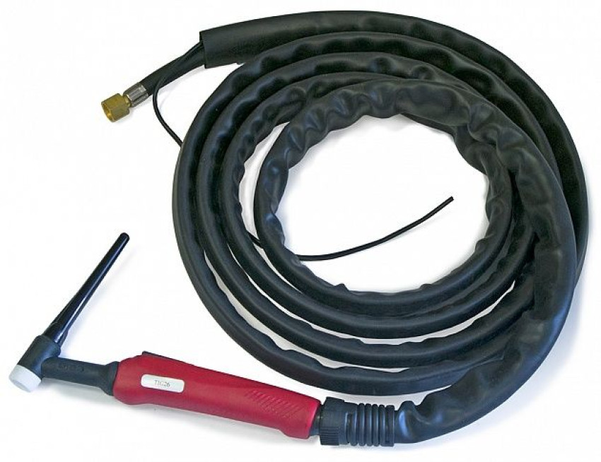 TIG 26 180A(35%) TIG 180,200, 4м, (газ-3/8)-с упр. разъемом 2рin, Горелка для аргонодуговой сварки