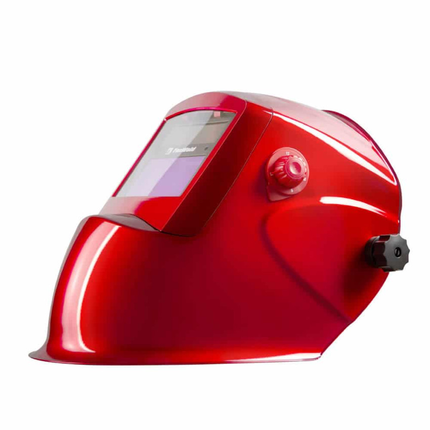 FoxWeld КОРУНД-2, Маска сварочная Хамелеон красная (светофильтр 7100V), без коробки