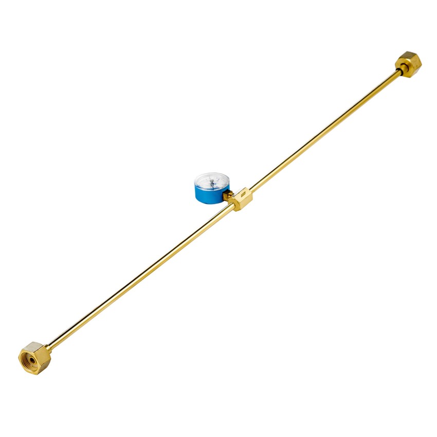 Устройство для заправки баллонов с манометром L=850 мм, G3/4-G3/4 (001.050.704)
