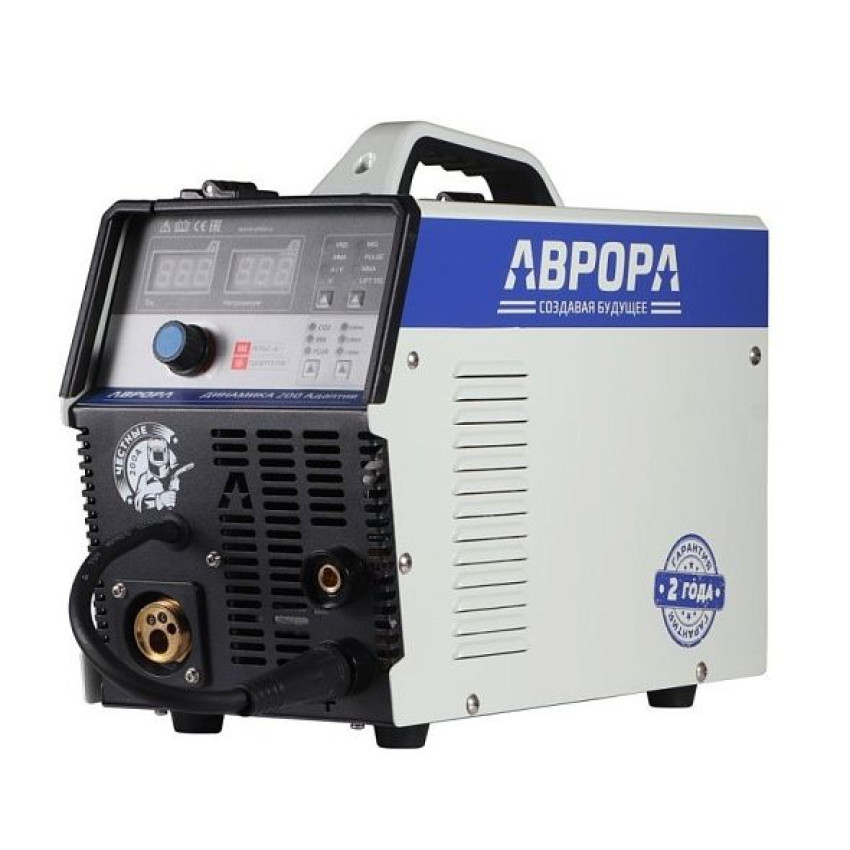АВРОРА Динамика 200 АДАПТИВ, Инверторный сварочный полуавтомат (MIG/MAG, MIG PULSE, MMA, TIG Lift)