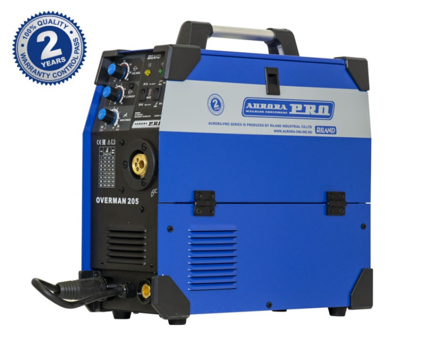 Aurora PRO OVERMAN 205 MOSFET (MIG/MAG+MMA), Полуавтомат сварочный инверторный