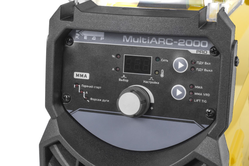 КЕДР MultiARC-2000, Сварочный аппарат_панель управления