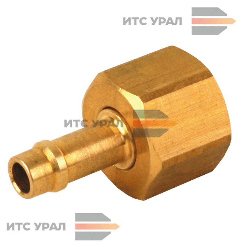 Ниппель д.6 мм под гайку ¼