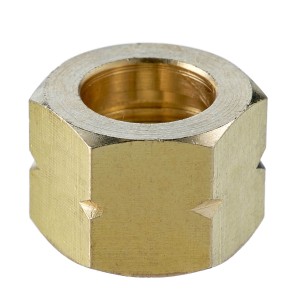 Гайка накидная М16х1,5LH левая, латунь (001.050.404)
