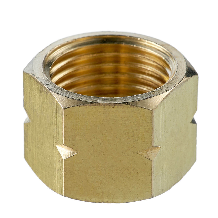 Гайка накидная М16х1,5LH левая, латунь (001.050.404)