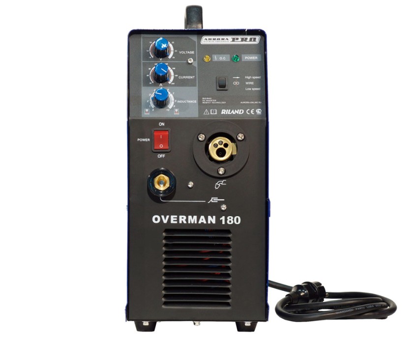 AuroraPRO OVERMAN 180 (MOSFET), Полуавтомат сварочный инверторный_лицевая панель