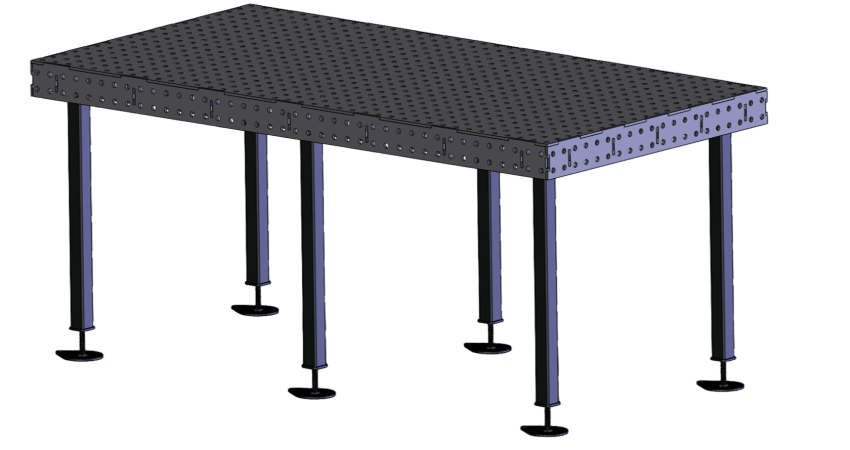 Стол сварочно-сборочный D16 2000x1000x100х8 мм (стандарт)