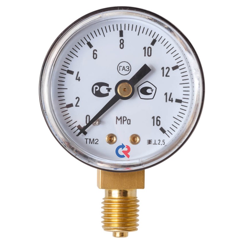 Манометр для углекислого газа 16,0 МПа (001.050.809)