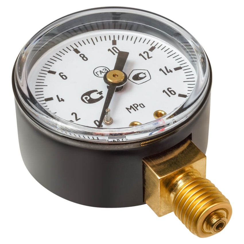 Манометр для углекислого газа 16,0 МПа (001.050.809) ПТК