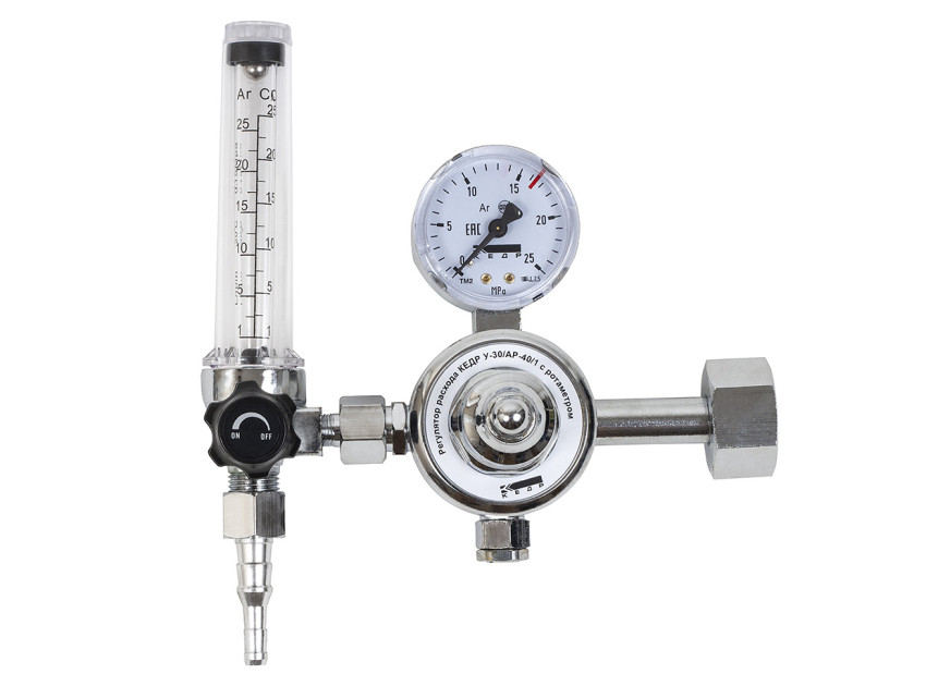 КЕДР У-30/АР-40/1 PRO, Регулятор расхода газа с одним ротаметром