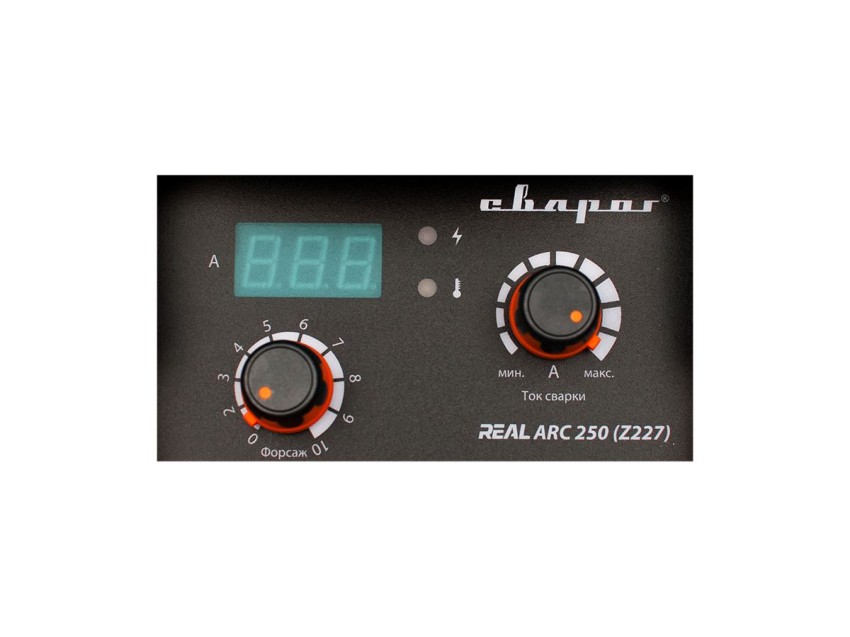 REAL ARC 250, Выпрямитель сварочный инверторный (Z227)_панель с индикацией