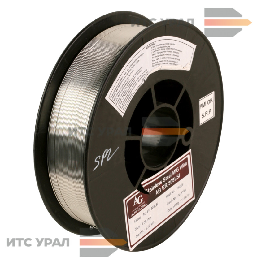 AG ER308LSi д.1,2 мм (кассета 15 кг), Проволока сварочная для нержавейки