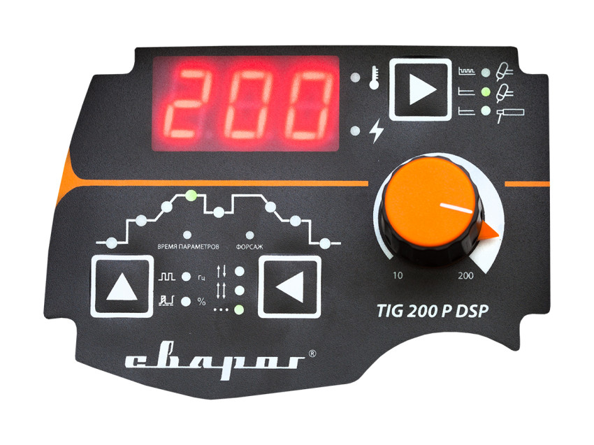 PRO TIG 200 P DSP (W212), Установка для аргонодуговой сварки_панель управления
