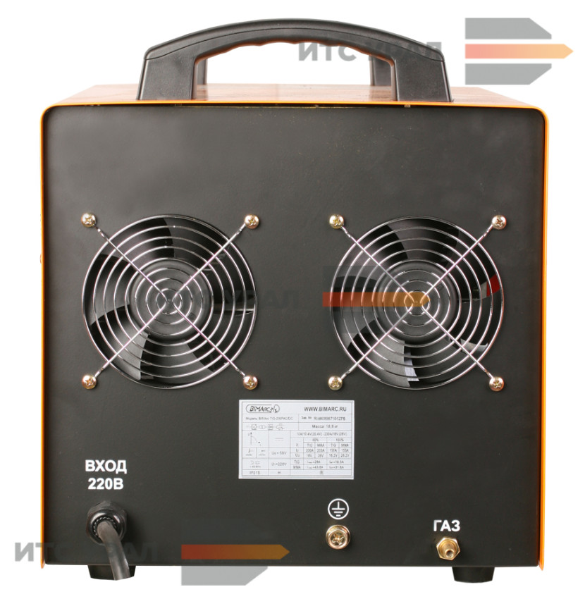 TIG-200P AС/DC тыльная сторона