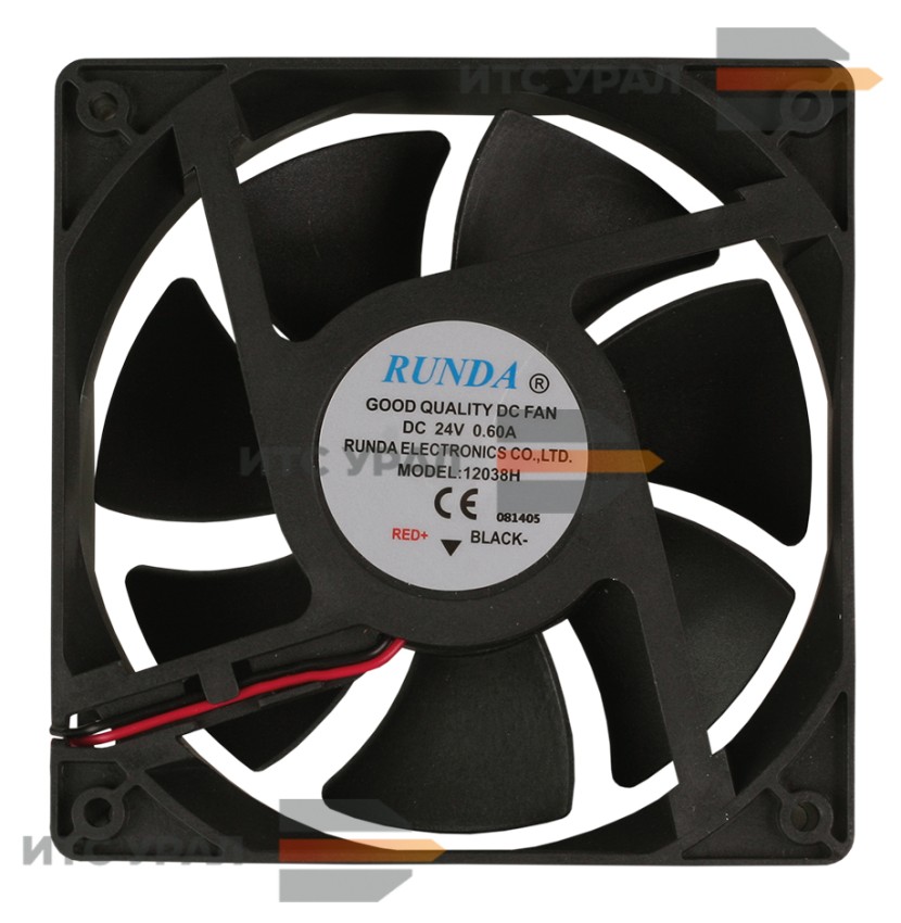 Вентилятор 12038Н, 120х120х38 мм, DC 24V, 0,60A
