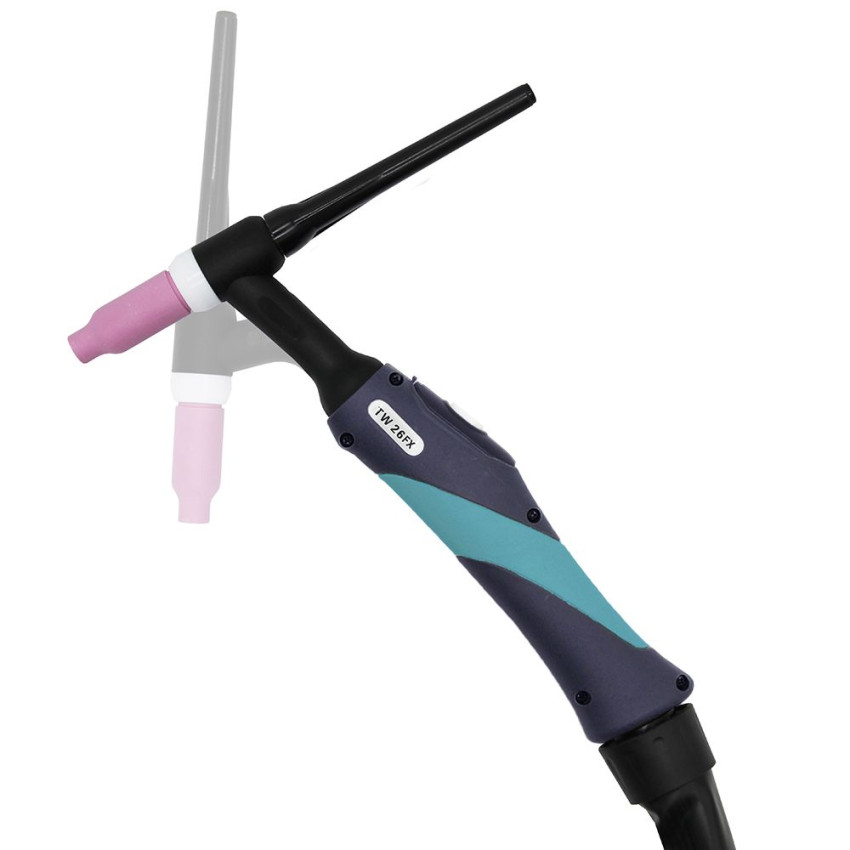 TW 26FX (OKC35x50 / 2pin / Gas б/р), 4м, Горелка для аргонодуговой сварки