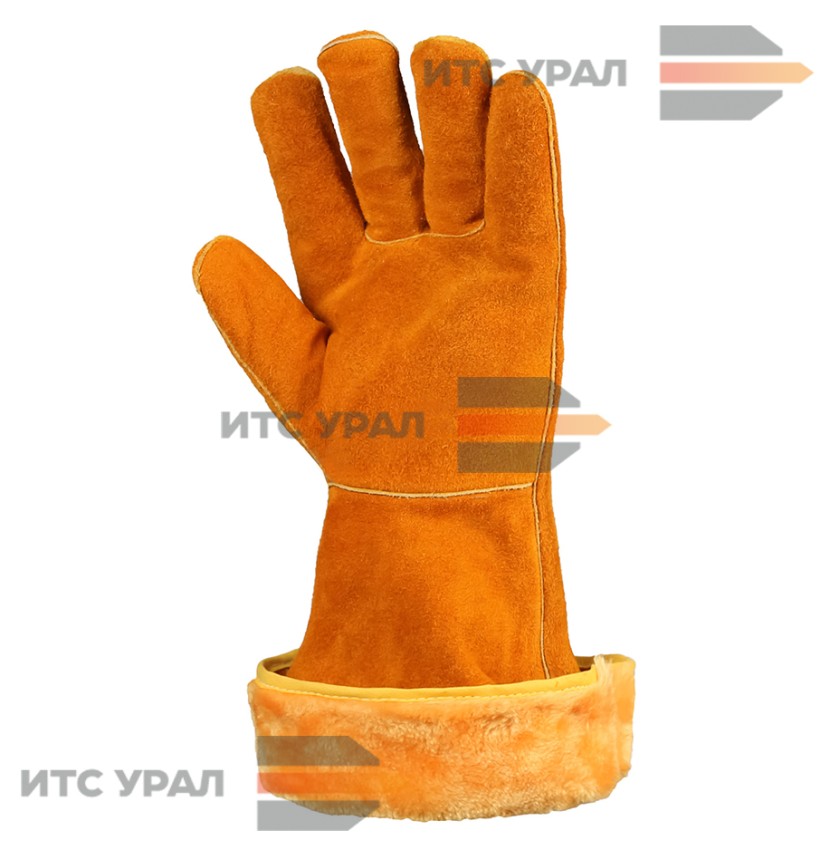 Перчатки-краги сварочные Поток №11 с подкладом из искусственного меха
