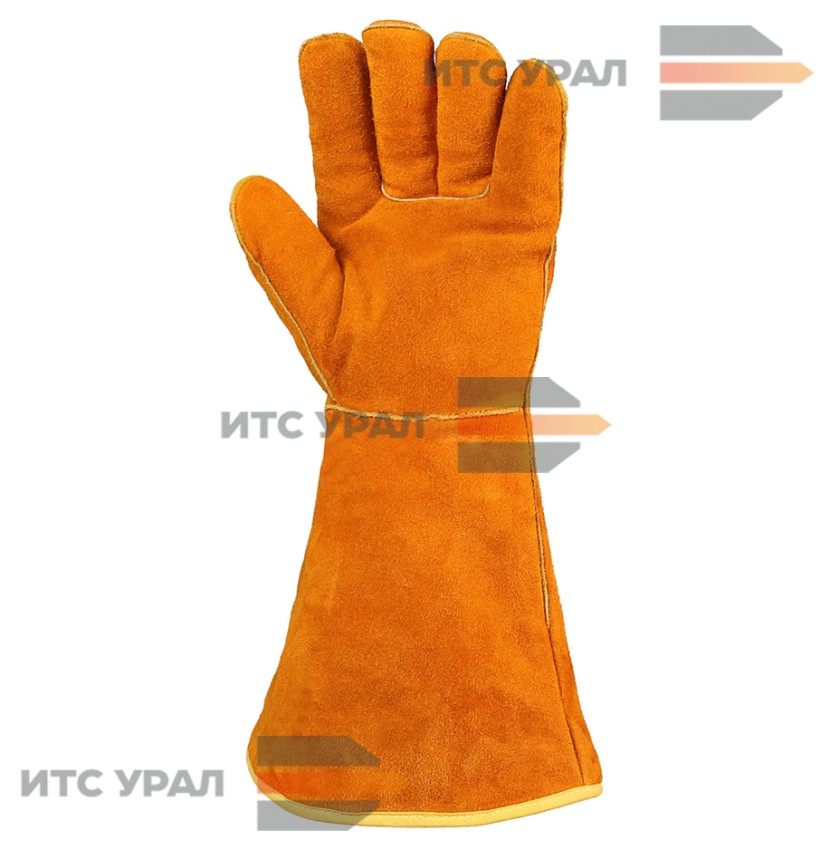 Перчатки-краги сварочные Поток №11 с подкладом из иск. меха