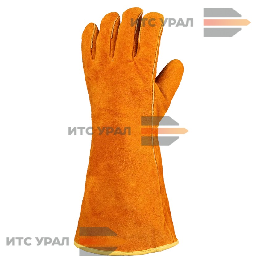 Перчатки-краги сварочные Поток №11 с подкладом из искусственного меха