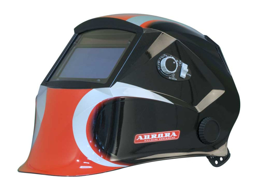 Маска сварочная  Aurora SUN-7 "Хамелеон" черно-красная