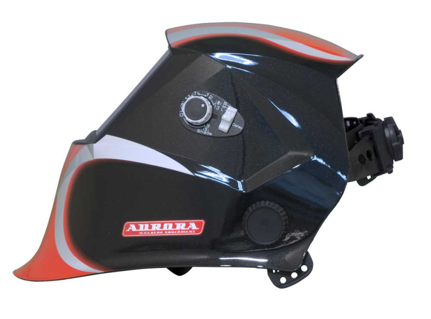 Aurora SUN-7 "Хамелеон" черно-красная - вид сбоку