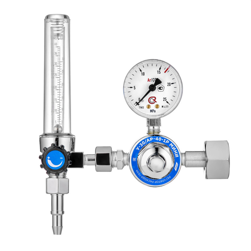 У-30/АР-40-1Р МИНИ, Регулятор расхода газа с одним ротаметром (001.010.614)