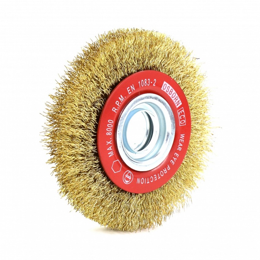 OSBORN №522.061-6608 Щетка дисковая Д100хМ16х20х0,3 латунированная стальная проволока
