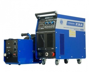 AuroraPRO ULTIMATE 500 INDUSTRIAL (MIG/MAG+MMA) (500А, 380В), Инверторный сварочный полуавтомат с выносным подающим механизмом